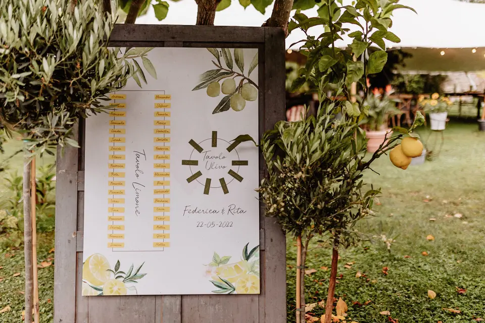 Tableau de marriage in legno